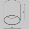 Потолочный светильник MAYTONI ALFA LED C064CL-12W3K-RD-B