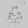 Встраиваемый светильник MAYTONI DIP HIGHT DL123-10W-3K-W